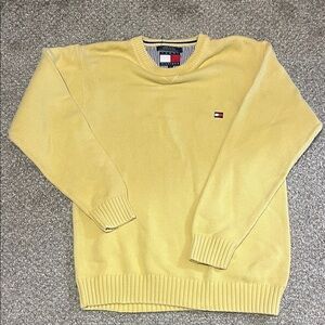 Tommy Hilfiger Men’s Yellow Crewneck Sweater
